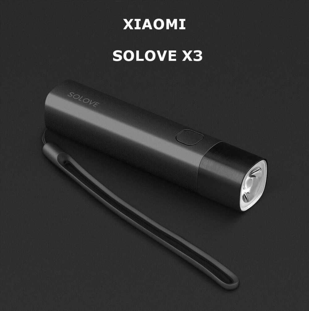Фонарик Xiaomi Solove x3s power bank повербанк ліхтарик фонарь