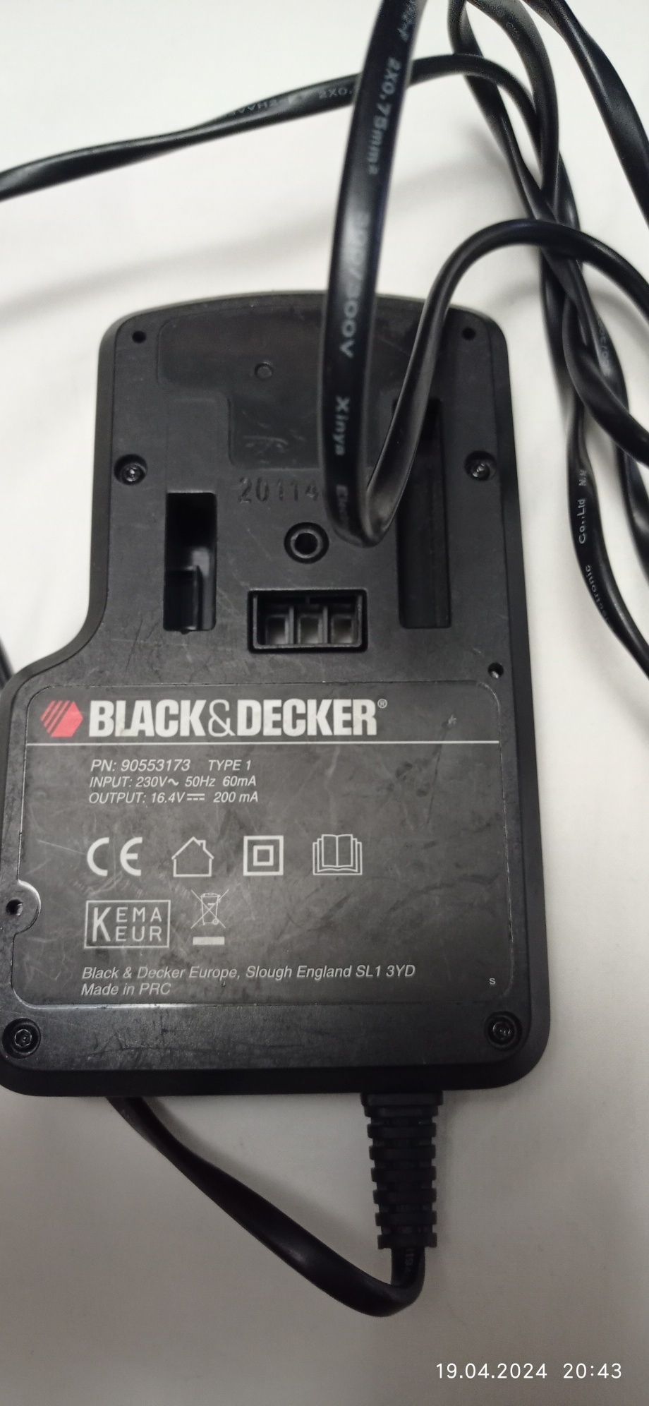 Black&decker 14.4 зарядка