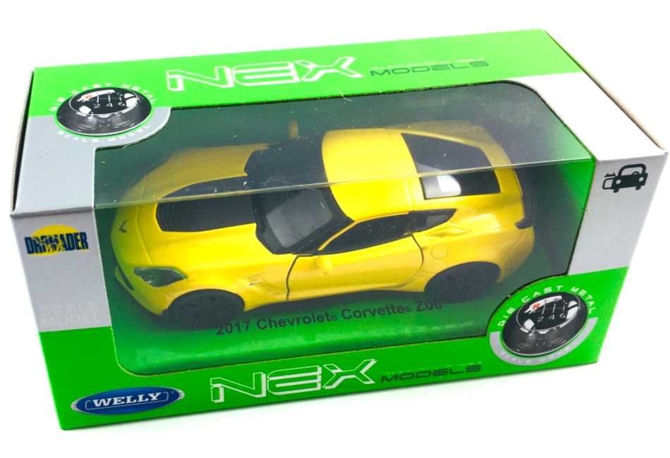 Chevrolet Corvette Z06 model WELLY 1:34 Żółty