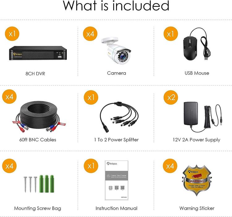 Sistema de videovigilância com 4 camaras, novo