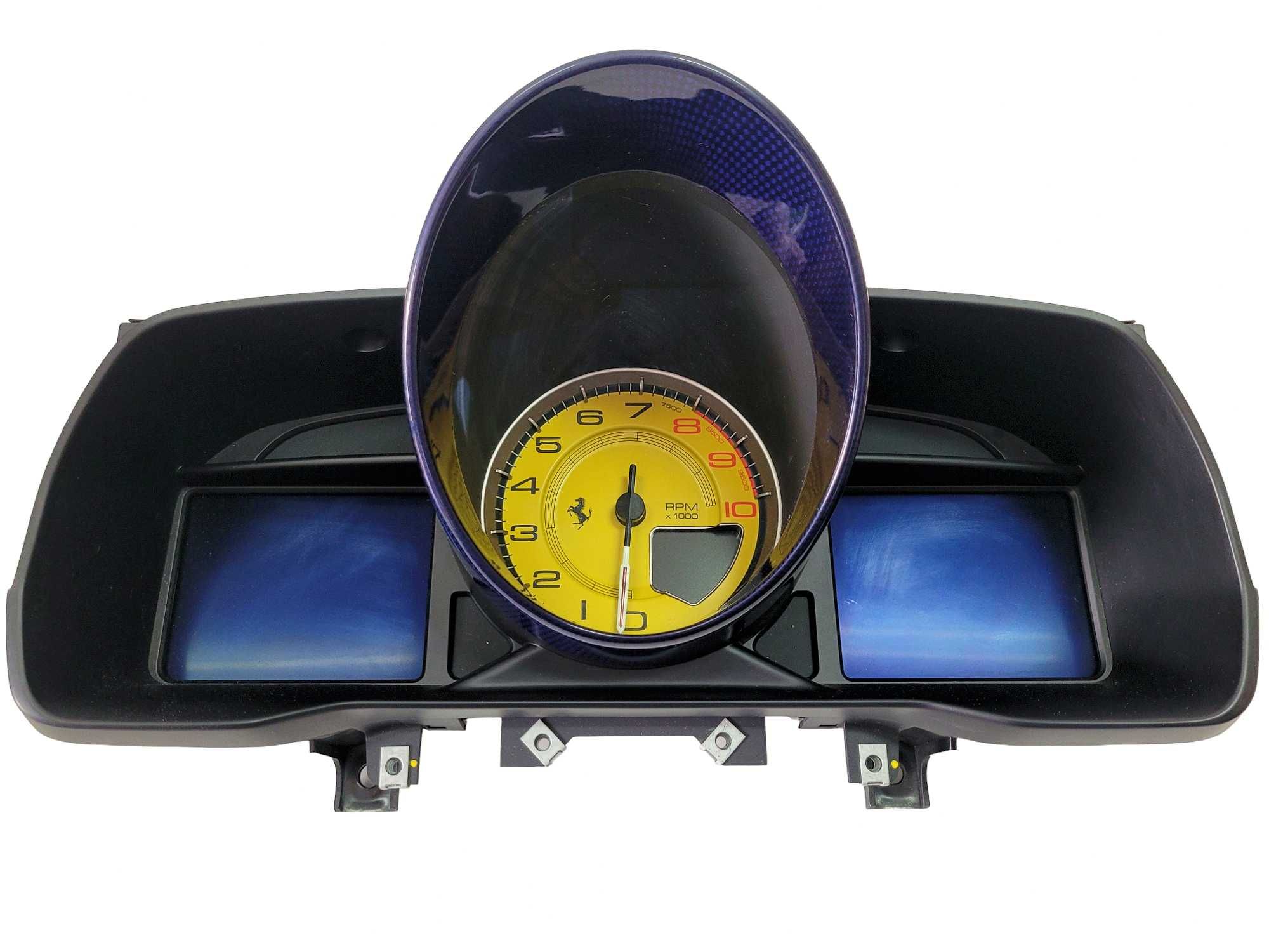 Ferrari F8 F142M - licznik prędkościomierz zegary cluster tacho CARBON