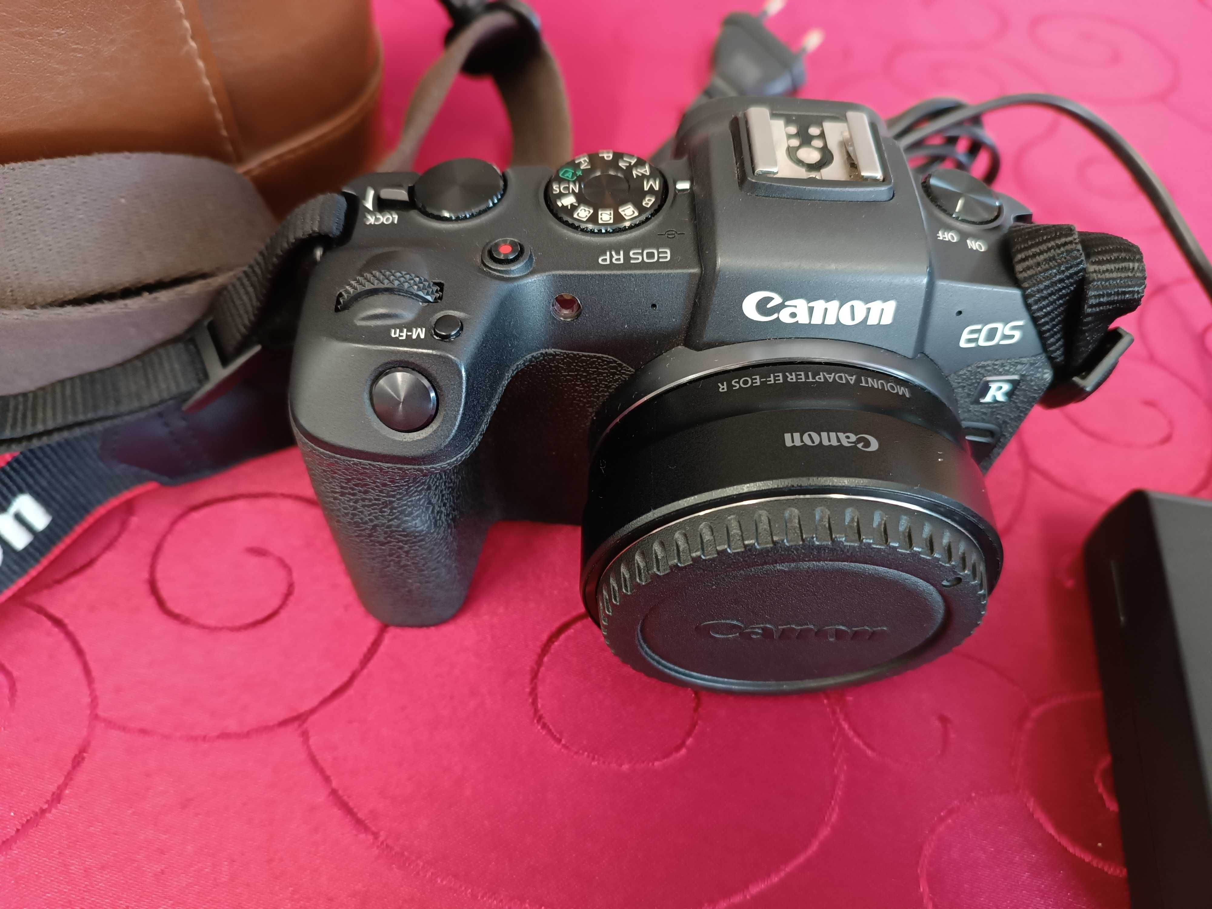 Canon RP+Adaptador RF para EF+4 baterias+Carregador+Bolsa