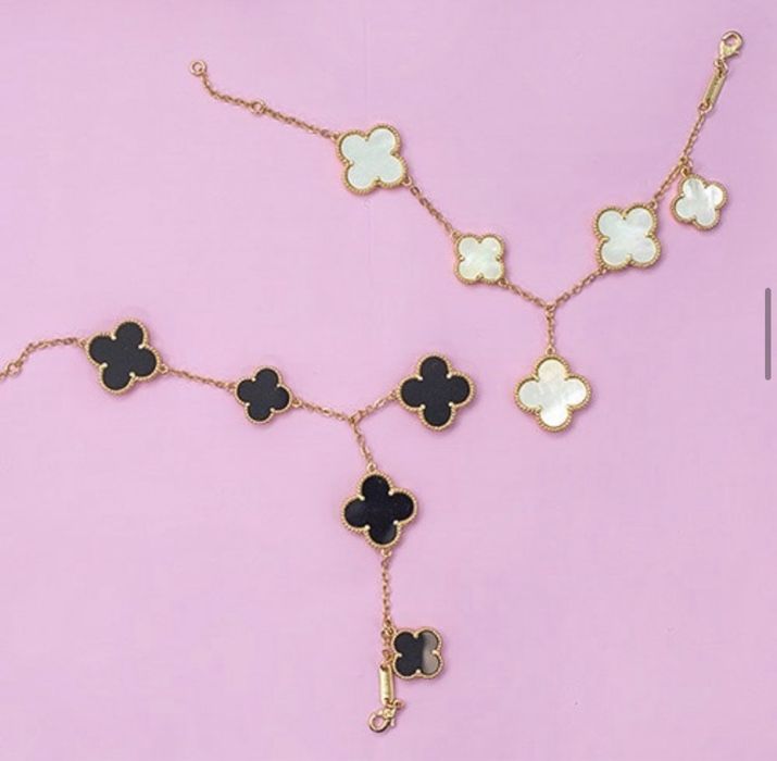 Сережки клевер van cleef підвіски браслети срібні золоті