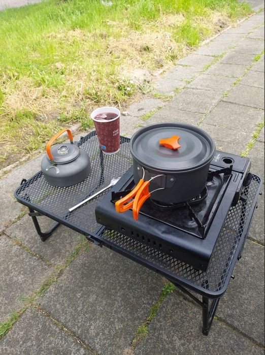 Stolik Turystyczny Biwakowy Kempingowy Aluminiowy 60x40cm Kamper NOWY