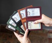 Кожаная обложка для прав и техпаспорта, обкладинка чохол на права