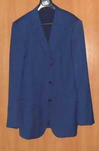 синий мужской пиджак 52 размер
