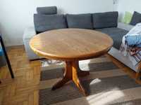 Okrągły stół Vintage drewniany Sara - kolor machoń, olcha,