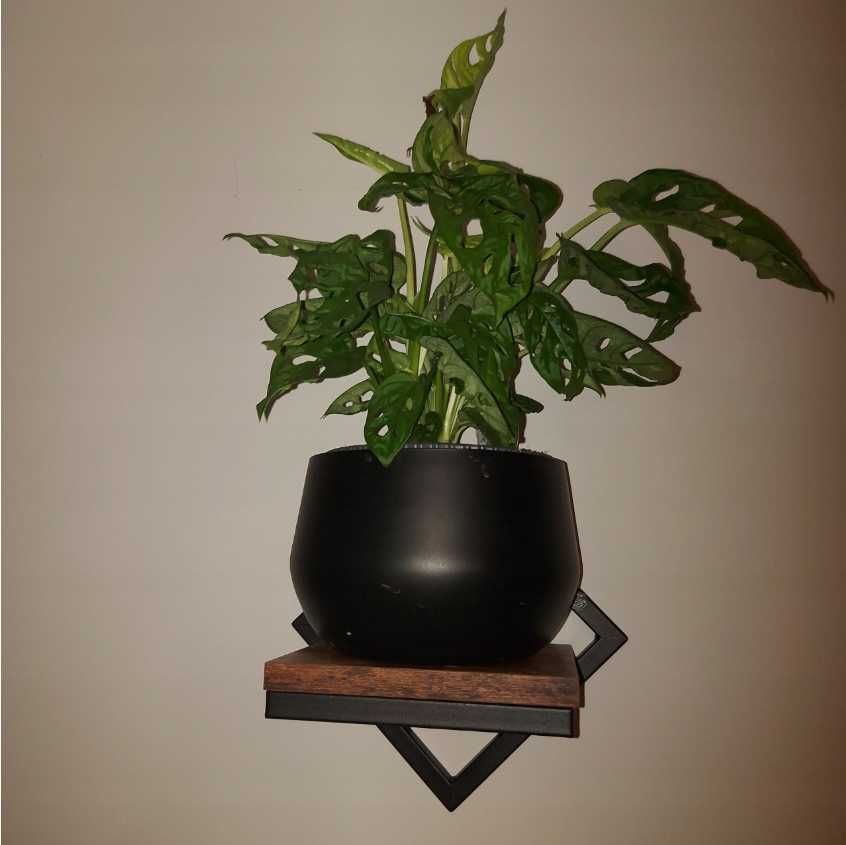 Kwietnik Na Ścianę Wiszący Metalowy Loft Półka Na Doniczki HIT