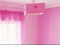 Candeeiro pintado à mão para quarto de Princesa