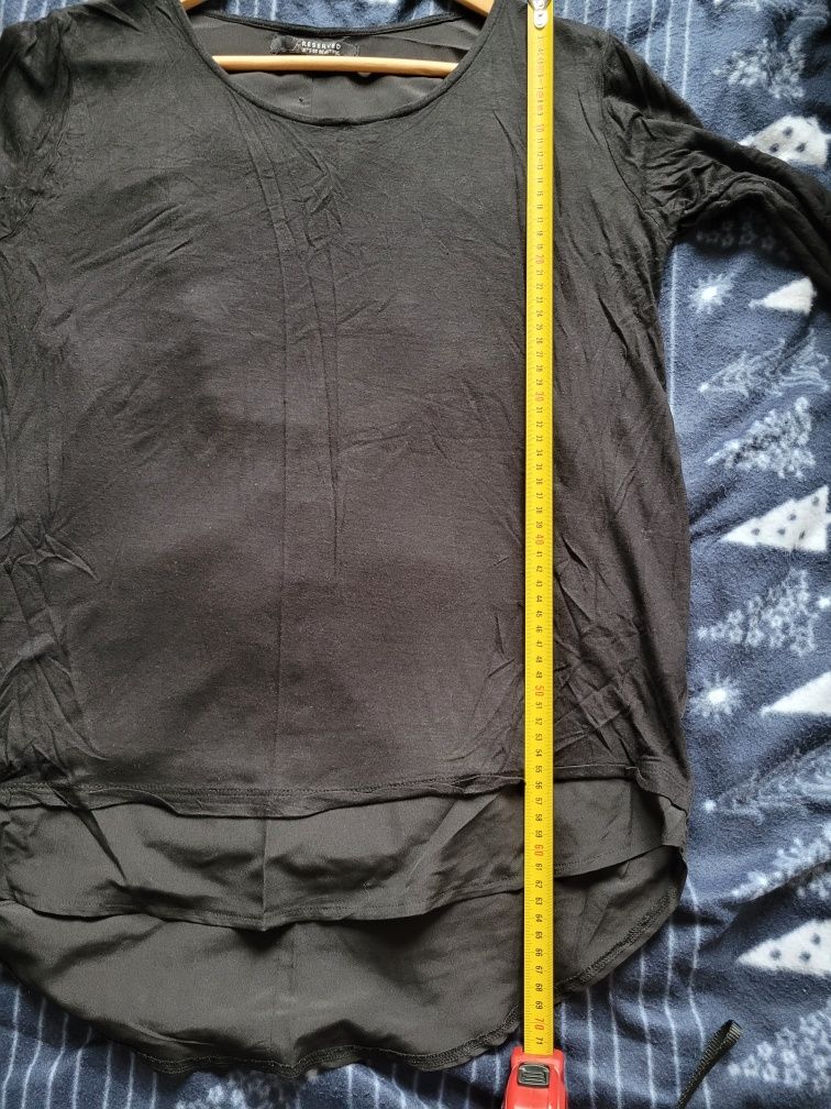 Bluzka dwumateriałowa z guzikami na plecach Reserved r. XL