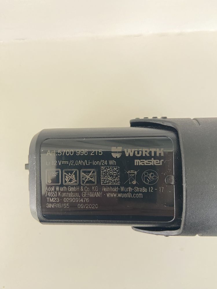 Аккумулятор BOSCH GBA 12v 3.0 ah, 2.0 ah; PBA 10,8v 1.5 та Wurth 2.0ah