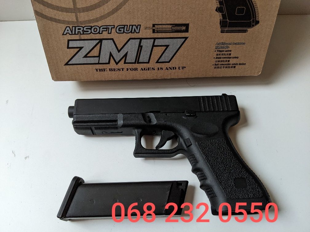 Іграшковий Глок ZM17 глок на пульках пістолет на пульках