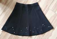 Czarna spódniczka dzianinowa spódnica z perełkami Orsay L 40
