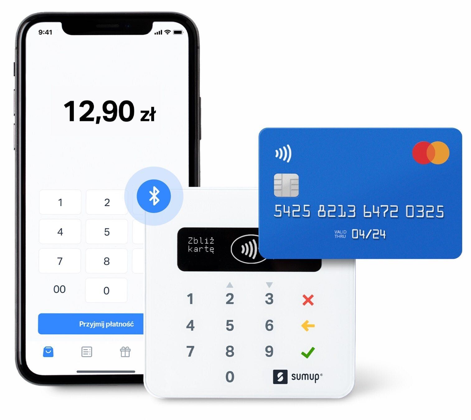 Terminal płatniczy SUMUP Air Bluetooth, NFC