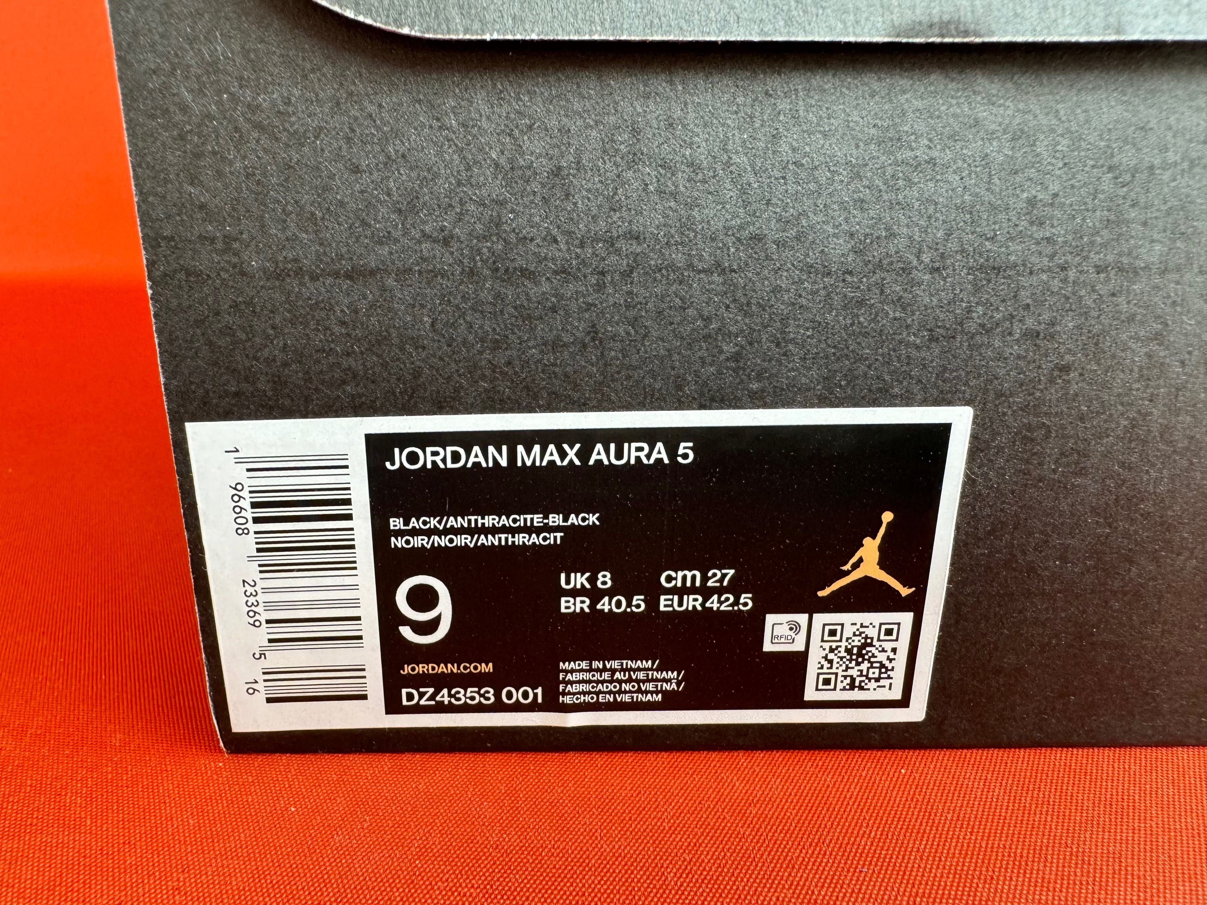 Jordan Max Aura 5 мужские кроссовки размер 42.5 43 44 44.5 45 45.6 NEW