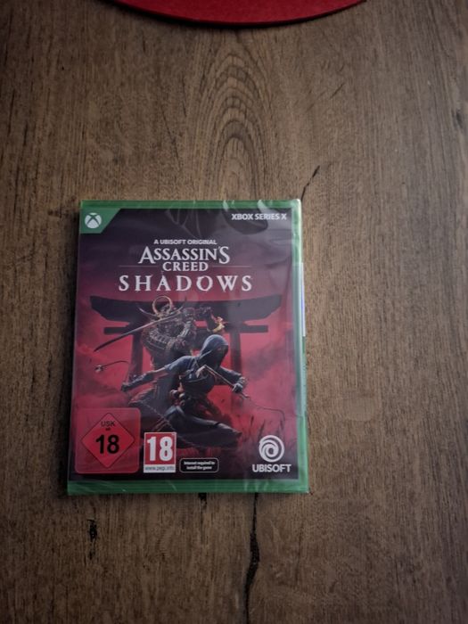 Gra Assassin's creed shadows.  Nowa zapakowana w folii.