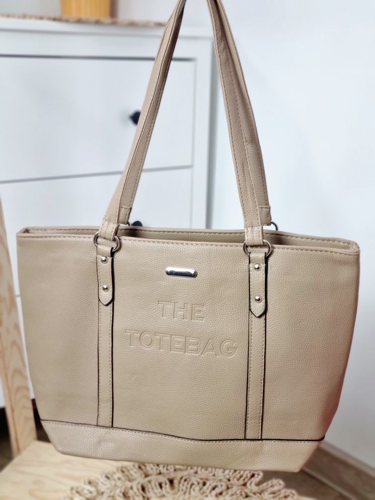 Torebka damska nowa na ramię shoper napis the tote bag