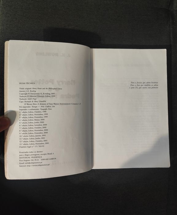 Harry Potter e a Pedra Filosofal (13° edição)