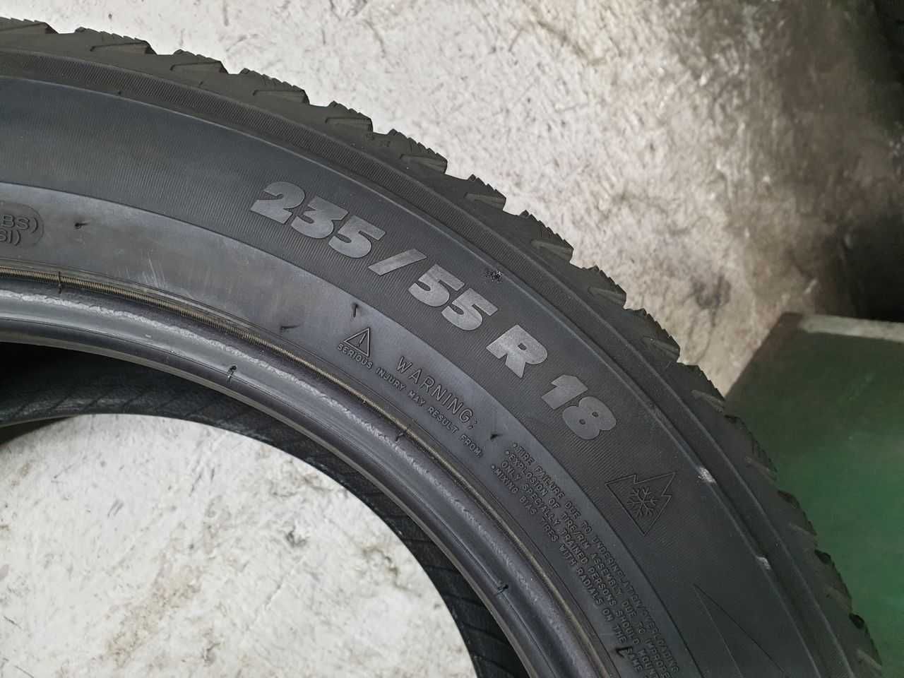 Dwie Opony zimowe 235/55R18 6mm Michelin Latitude Alpin LA2