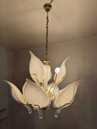 Lampa Vintage zyrandol pozlacany lata 70 Murano Barovier & Toso
