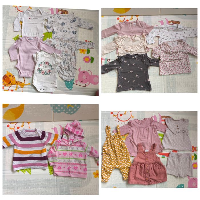 Paczka ubrań hm newbie cool club smyk next 68