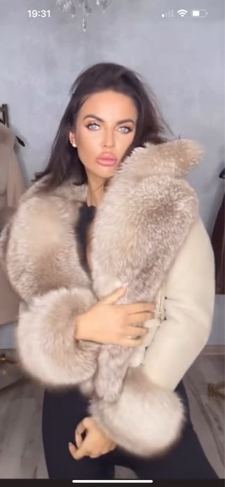 Kożuszek naturalny lis Fursi Justyna Pawkicja xs /s