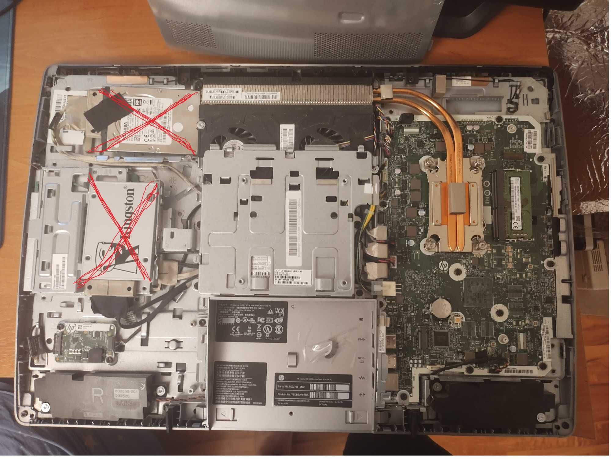 Моноблочний ПК HP Eliteone 800 G2, на запчастини