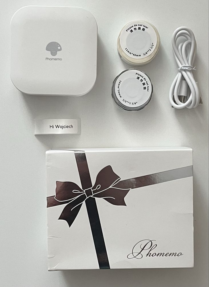 Phomemo Q30 drukarka etykiet Bluetooth + 3 rolki iOS Android
