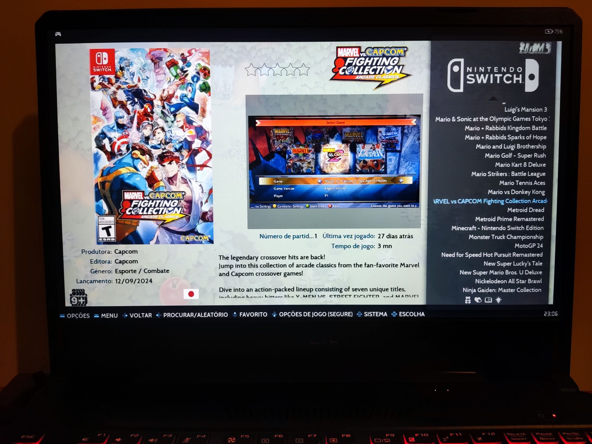 Retrobat N. Switch - 90 jogos