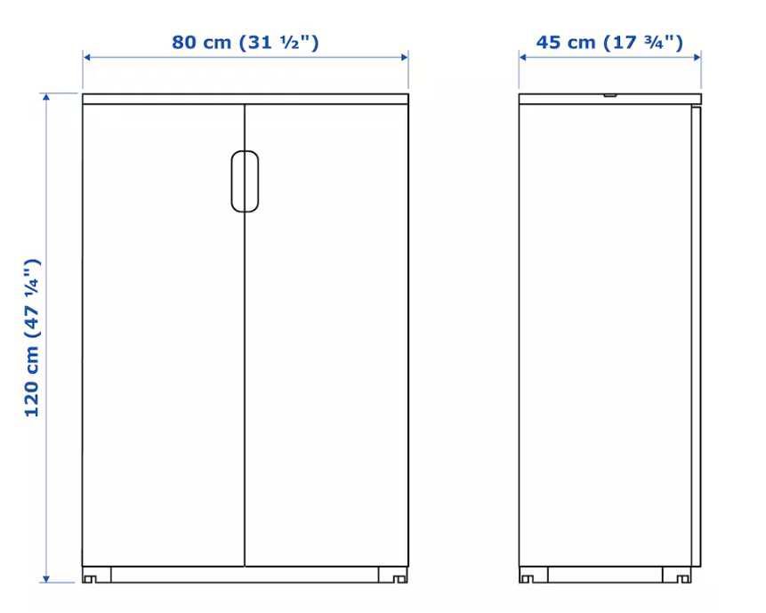IKEA GALANT Szafka okleina dębowa 80x120 cm