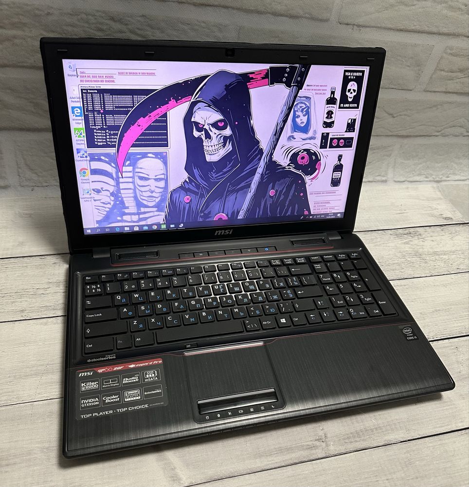 Ігровий ноутбук MSI GP60 15.6’’ FHD i5-4210H 16GB ОЗУ/1TB SSD/GTX 950M