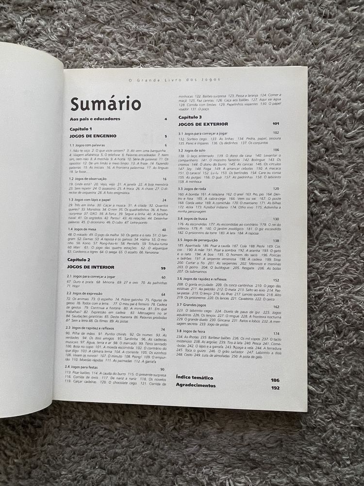 ‘O Grande Livro  dos Jogos’250 para todas as idades