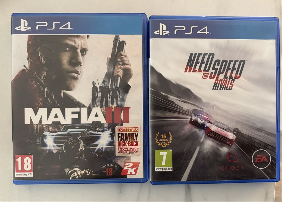 2 gry mafia 3 oraz need for speed rivals