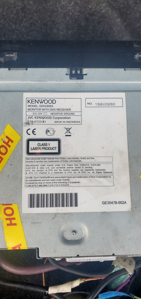 Магнітола 2din Kenwood DDX3053