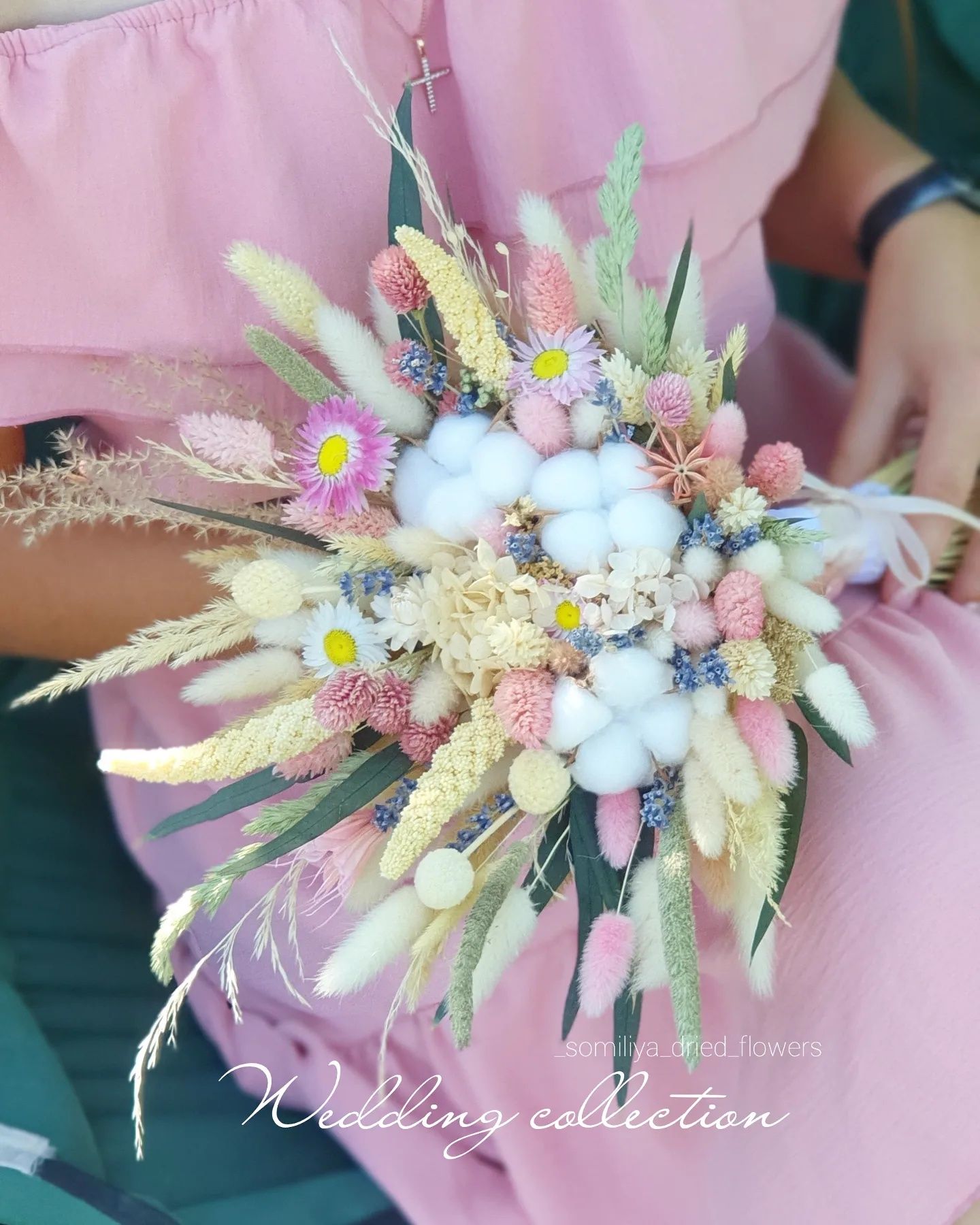 Стабилизированные цветы, сухоцветы,свадебный букет