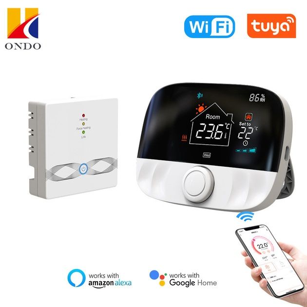 Програматор термостат WI-FI бездрот. для газ. та електр.котлів, підлог