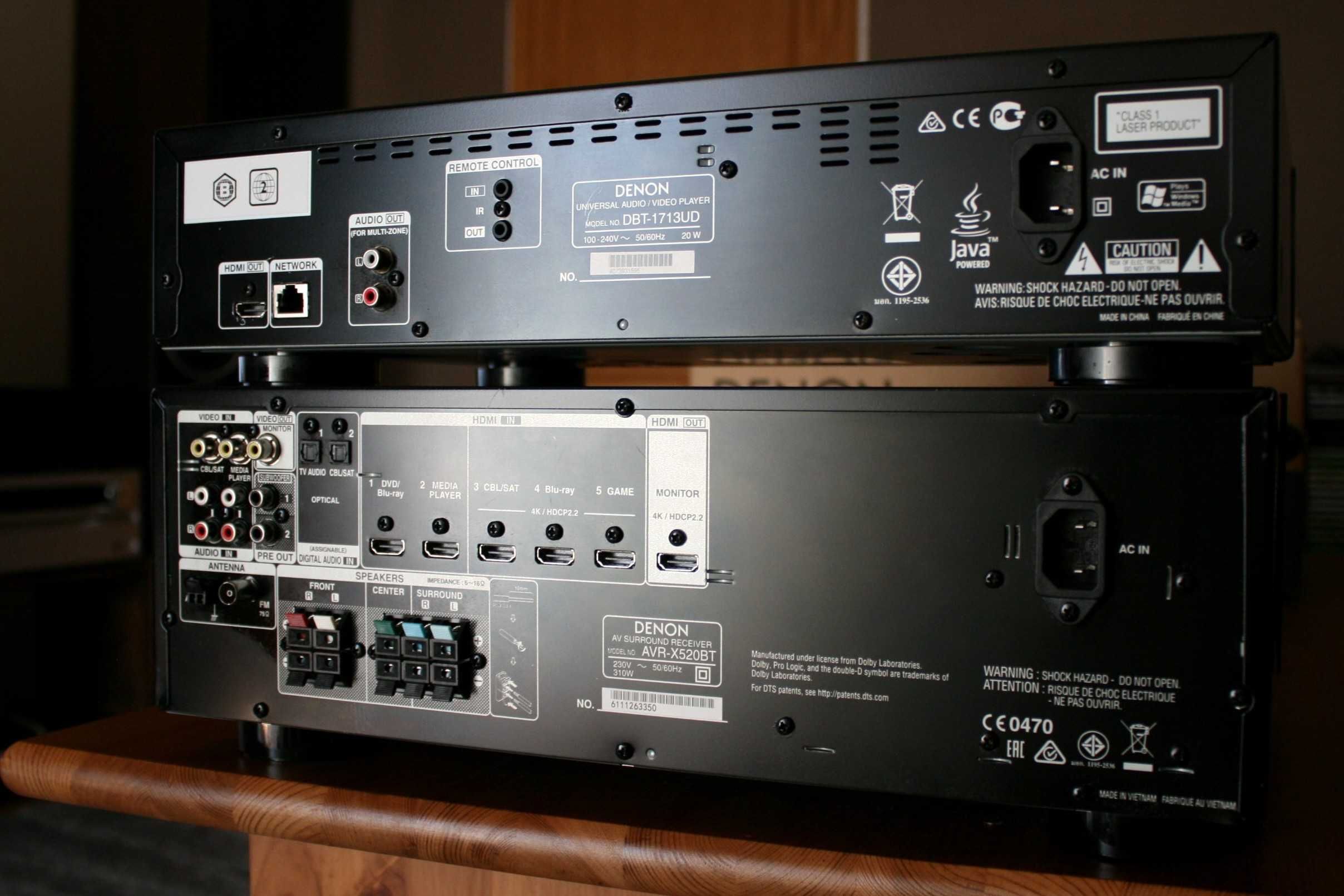 Amplituner Denon X 520 BT Bluetooth wzmacniacz kino domowe