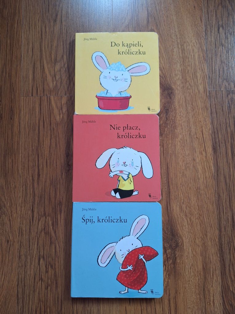 Książki dla dzieci Nie placz kroliczku Spij kroliczku Jorg Muhle