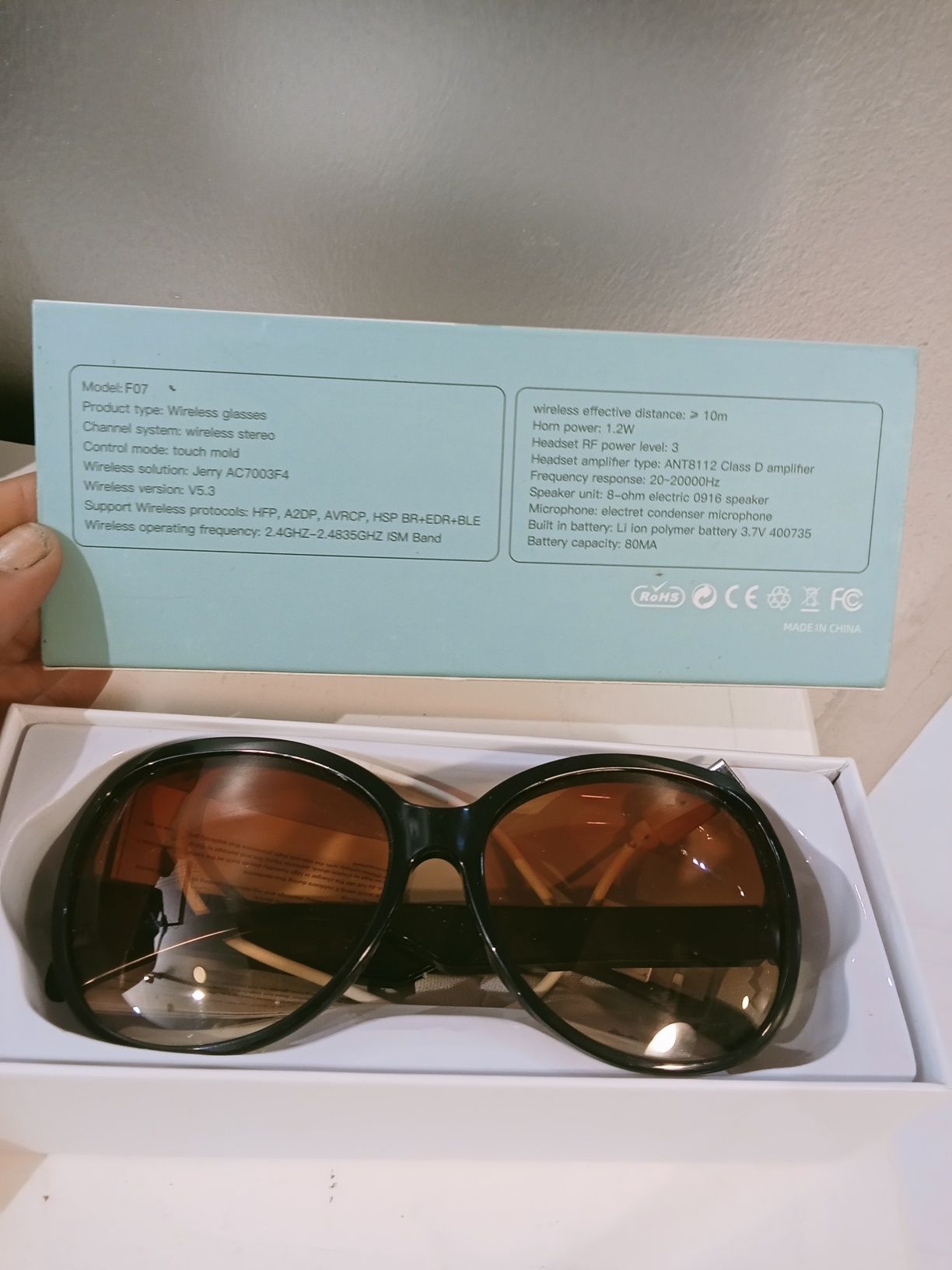 Óculos wireless headset