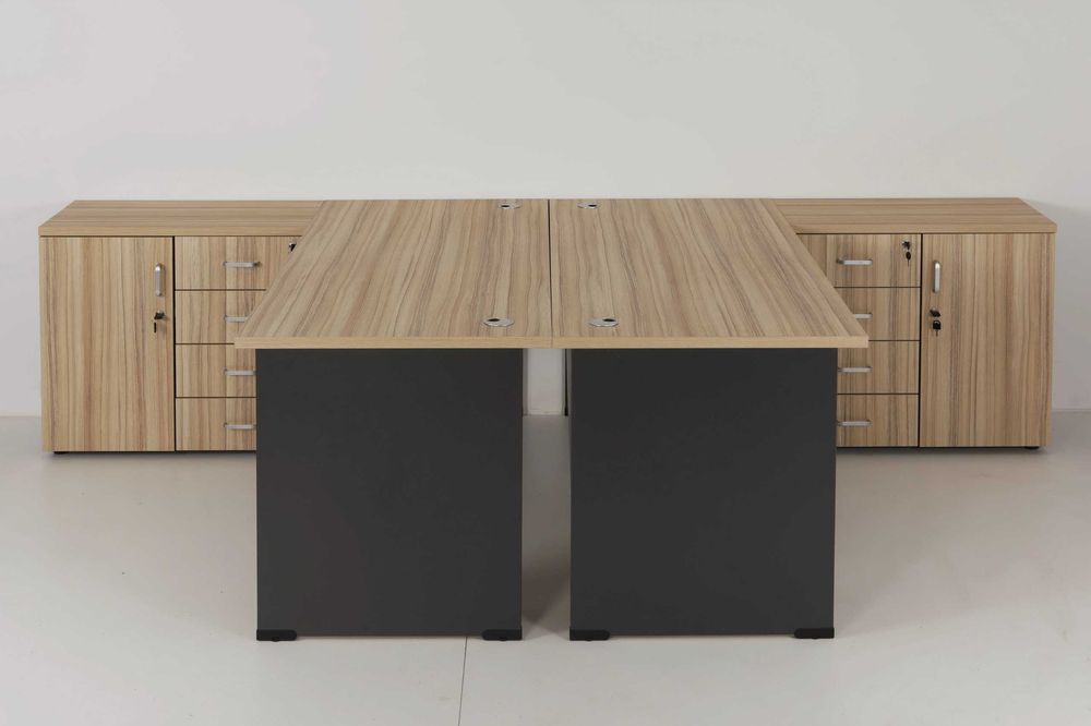 Dwa biurka 160 cm, dwa stanowiska, meble od producenta