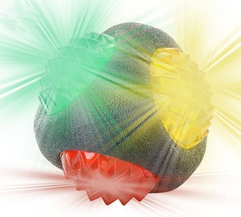 Gryzak piłka dla psa z kolcami zabawka interaktywna do aportowania