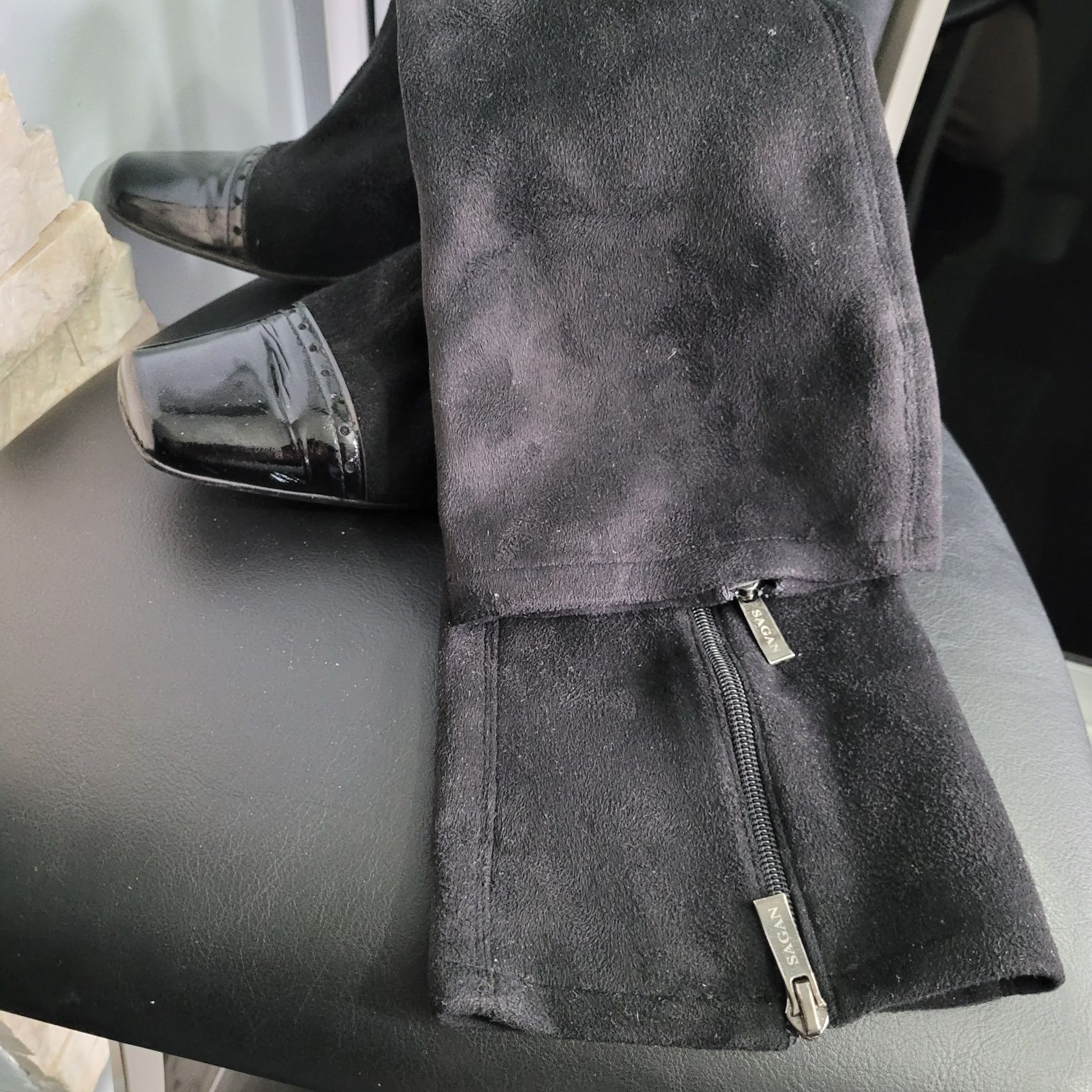 Buty , Kozaki lekkie , elastyczne skórzane Sagan rozm 39