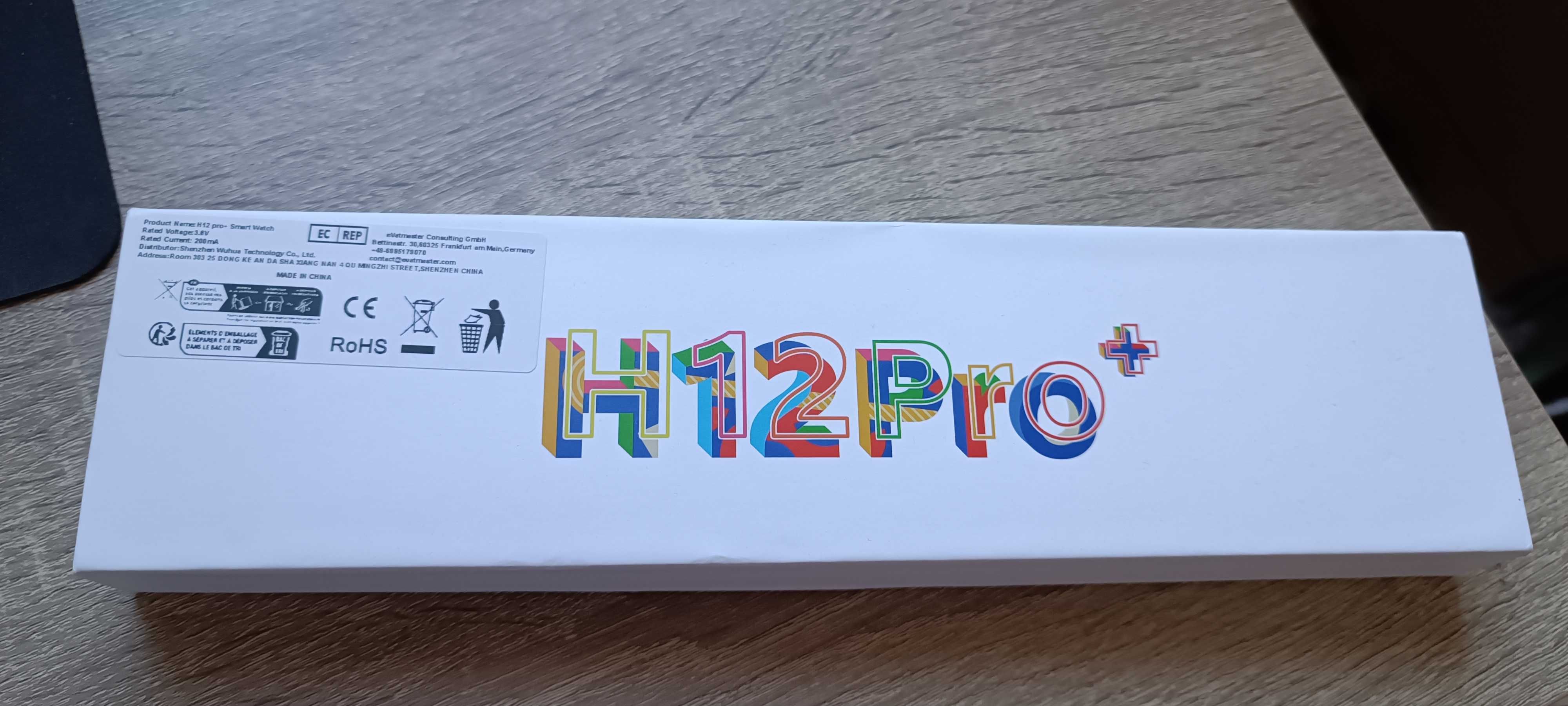 WATCH H12 PRO+ jak APPLE WATCH super smartwatch 45mm, AMOLED, +szkło