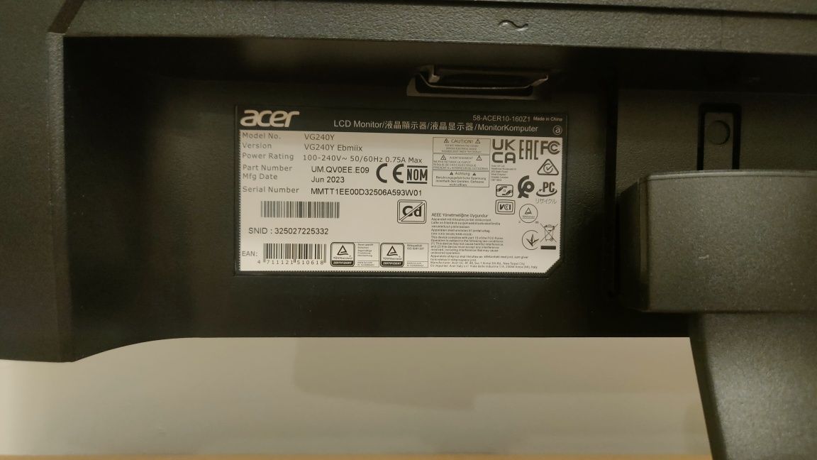 Monitor ACER Nitro 23.8 IPS FreeSync Gwarancja