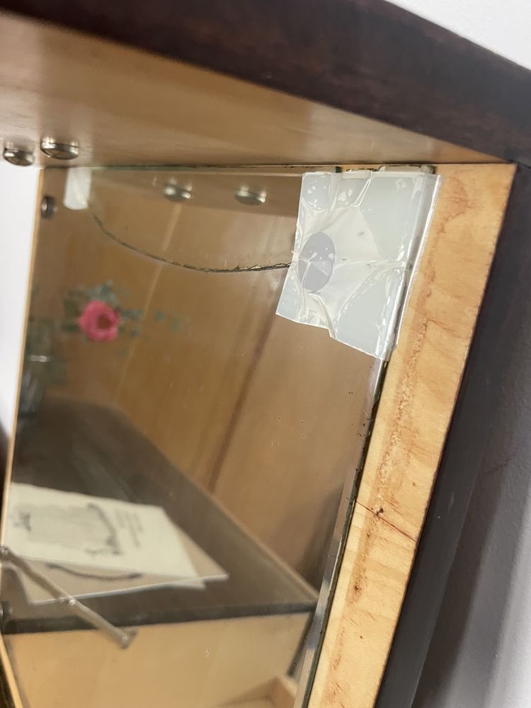 Komoda vintage prl z lustrem