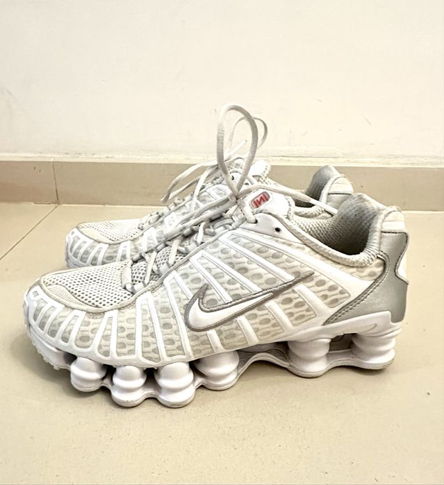 NIKE Shox TL White/Silver - unisex, z gwarancją