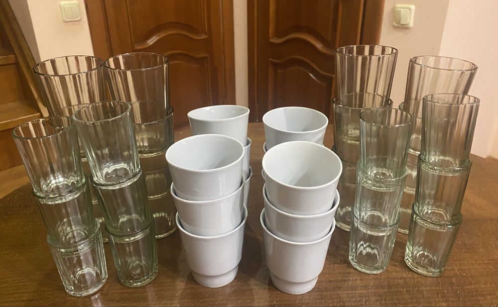 Графини і стакани  радянського виробництва СССР