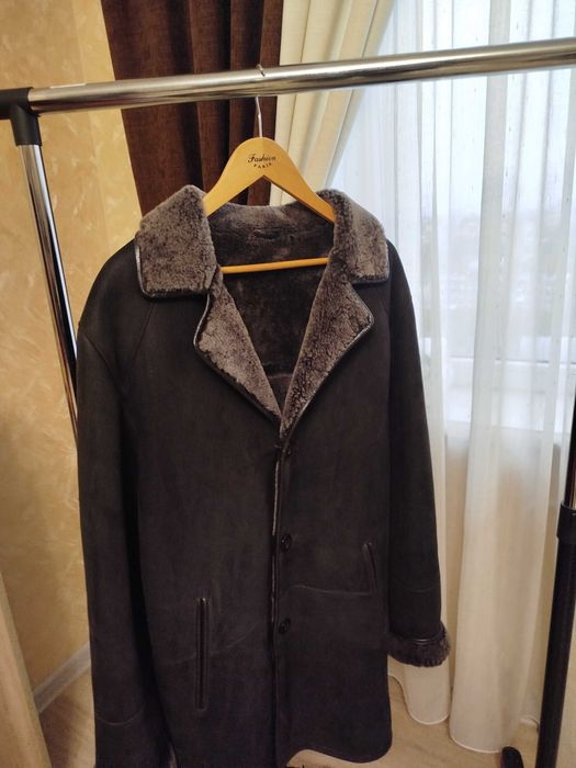 Чоловіча подовжена дублянка р.50-52