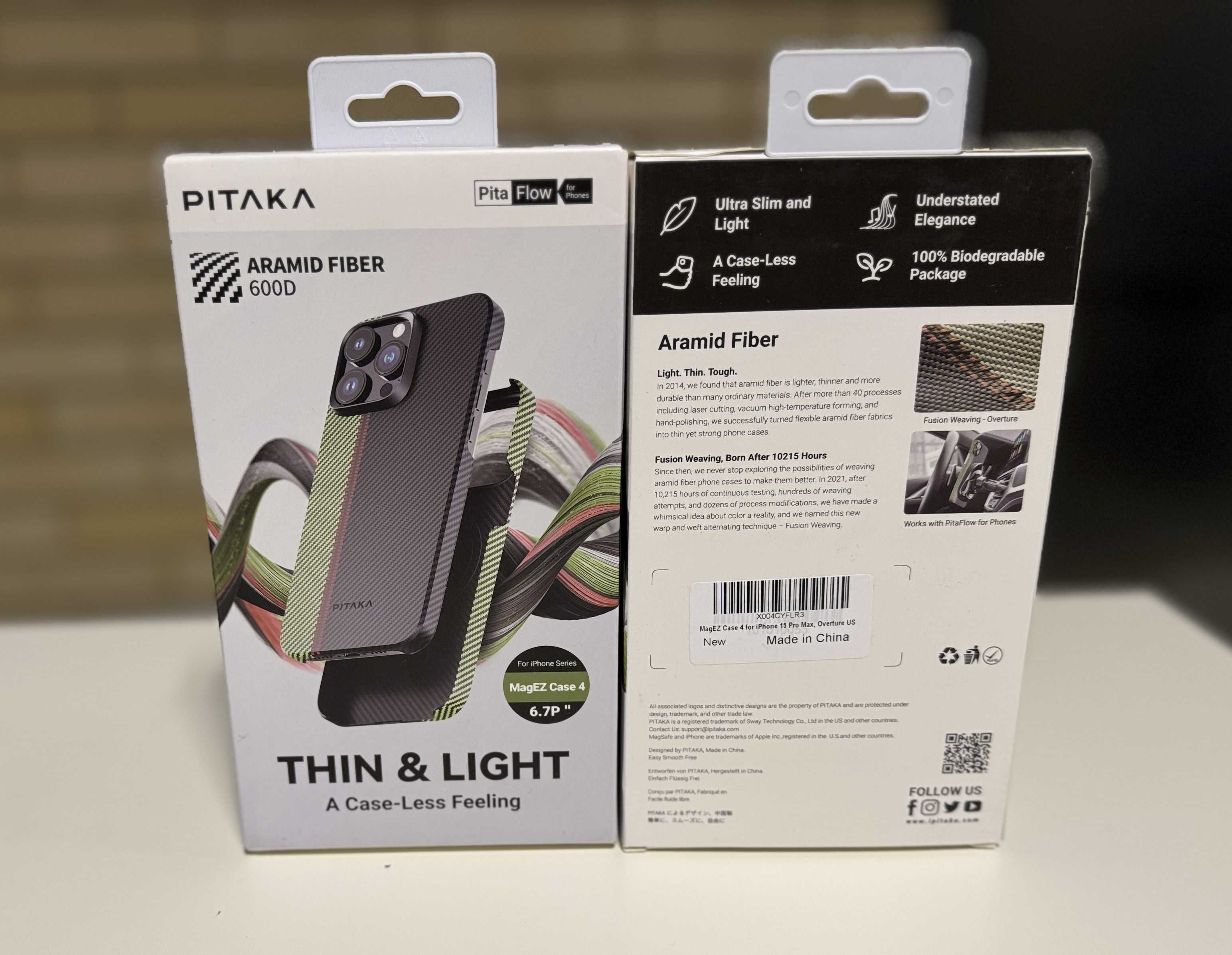 Карбоновый чехол Pitaka MagEZ Case 4 600D для iPhone 15 Pro Max