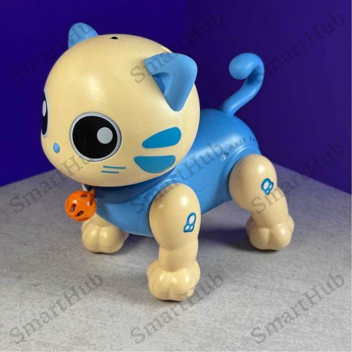 Интерактивный Котик на радиоуправлении Oliver синий, Кот на пульте